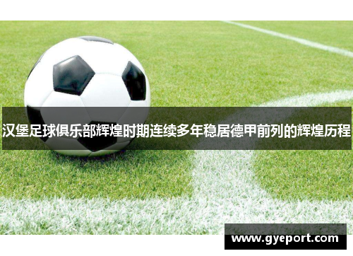 汉堡足球俱乐部辉煌时期连续多年稳居德甲前列的辉煌历程
